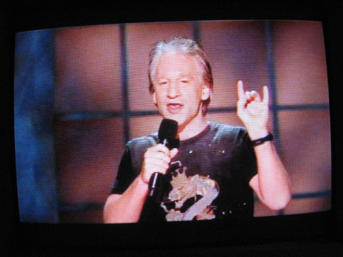 Bill Maher Flashing Satanic Hand Sign August 20, 12007 HBO TV Special